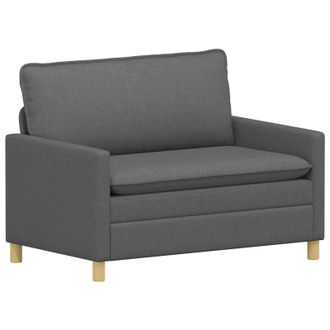 vidaXL Sof&aacute; 2 Plaza Gris Oscuro 126 X 81 X 87,5 Cm Tela Vidaxl