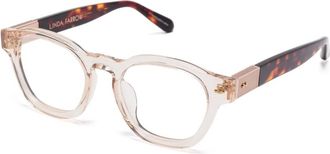 Linda Farrow Lfl 1404 C6Opt Optical Frame - unisex - Brillen - Wit - 50 MM - Accessoires