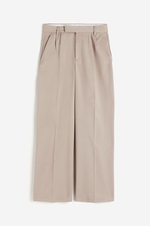 H&M Elegante Hose - Helles Greige