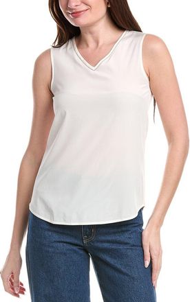PESERICO Sleeveless Silk-Blend Blouse