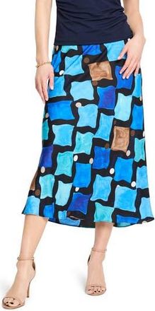 Nic+Zoe Sea Glass Slip Skirt in Blue Multi at Nordstrom Rack, Size X-Large