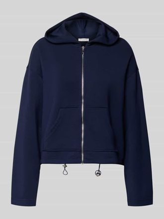 Christian Berg Regular Fit Sweatjacke mit Kapuze Modell Marcella in Dunkelblau, Gr&ouml;&szlig;e XXL