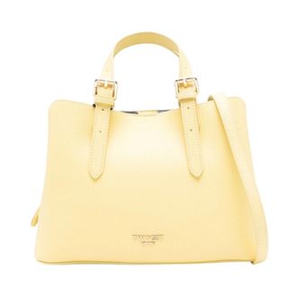 Twinset Handbags, female, Yellow, Size: ONE SIZE Tote Bag with Buckles
