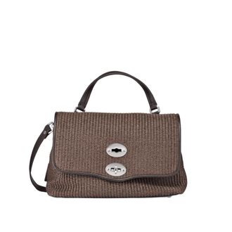 Zanellato Handbags, female, Brown, Size: ONE SIZE Small Postina Vimini Handbag