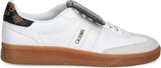 Guess Co logo-print sneakers - women - Leather/Polyurethane/Rubber - 37 - White