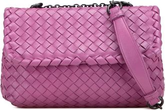 Bottega Veneta Pre-owned Cross Body Bags, female, Pink, Size: ONE SIZE Pre-owned Chain Leather Bag