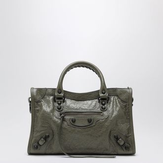 Balenciaga Le City small tote bag in military green