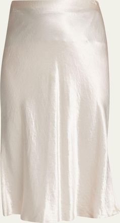 Vince Satin Slip Midi Skirt