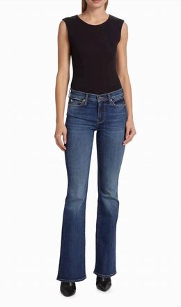 7 For All Mankind Ali Flared Jeans In Blue Jean