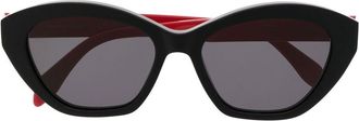 Alexander McQueen Eyewear cat-eye frame sunglasses - women - stainless steel - One Size - Black