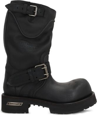 Balenciaga Venom leren laarzen - Zwart