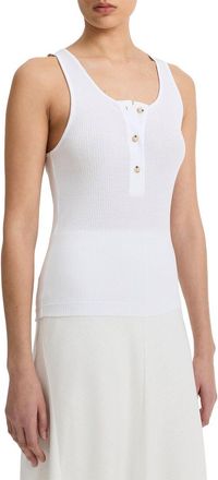 Vince Mixed Media Henley Shirt