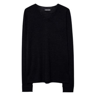 Zadig&Voltaire Monastir Truien - Heren - Truien - Blauw - Maat: M