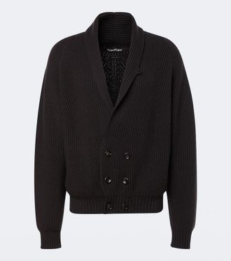Tom Ford Ribbed-knit cashmere and wool cardigan