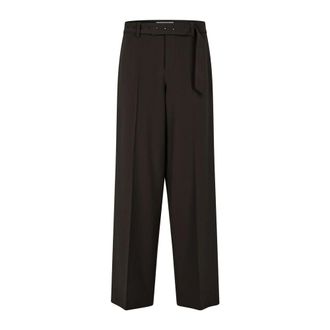 Mbym Dames, Broeken, Zwart, Maat: XS Leer