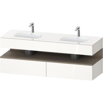 Duravit Qatego Lavabo Encastrado Con Base De Lavabo Consola, - Duravit