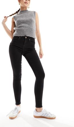 Only push up skinny jeans in black
