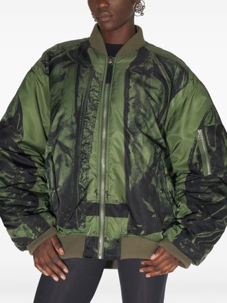 Jean Paul Gaultier The Trompe loeil bomber jacket - Green