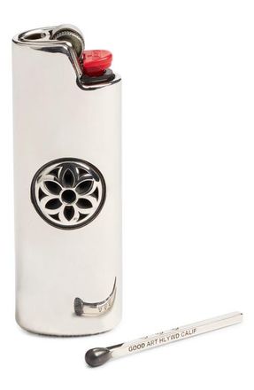 Good Art Hlywd Rosette Sterling Silver Lighter Case at Nordstrom