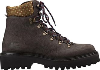 Etro Schoenen, Heren, Bruin, 43 EU, Katoen, Bruin Leren Veterschoenen