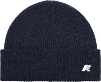 K-Way Wollen Cardigan Stitch Accessoire - unisex - Hoeden - Blauw - XL - Wol - Accessoires