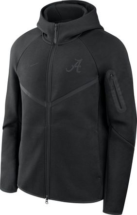 Nike Alabama Tech Fleece Nike Mens College Full-Zip Hooded Jacket in Black | 05L4912ZABN-8DL