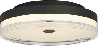 Searchlight Dimmbare Led Design Deckenlampe Cyprus ø 40 cm, Schwarz