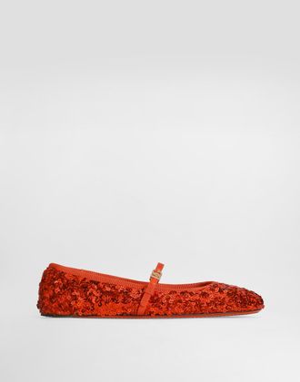 Dolce & Gabbana Ballerina - Woman Flat Shoes Multicolor 37.5