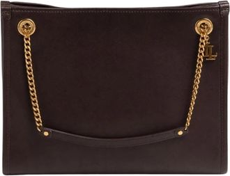 Ralph Lauren Bradley Medium Schoudertas - Dames - Schoudertassen - Bruin - ONE Size - Leer - Tassen