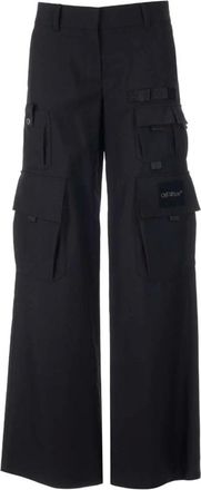 Off-white Dames, Broeken, Zwart, Maat: XS