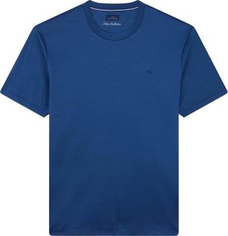 Paul & Shark shark fin embroidery jersey T-shirt - Blue