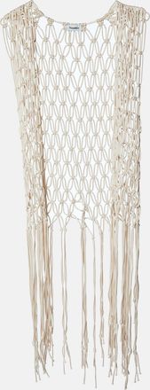 Nanushka Beige Macrame Cover Up Jacket