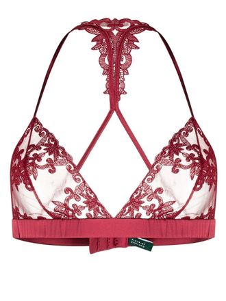 Fleur Of England Reggiseno Gisele Boudoir in pizzo a fiori - Rosso
