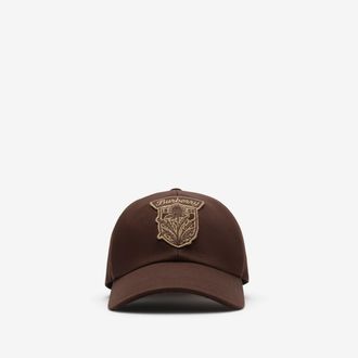Burberry Thistle Shield Gabardine Baseball Cap, Size: XL