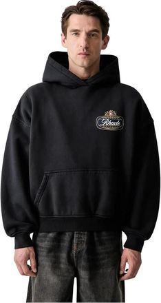 Rhude Hoodie - Heren - Hoodies - Zwart - M - Katoen - Hoodies & sweatvesten