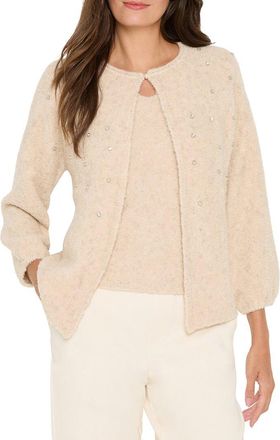 Nic+Zoe NIC+ZOE Cozy Lurex Nep Cardigan