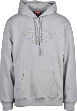 Diesel Hoodies & sweatvesten, Heren, Grijs, XL, Katoen, Hoodie