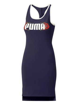 Puma floral flourish midi dress - Blu