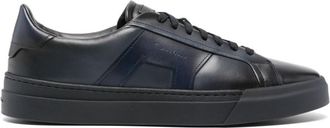 Santoni Navy Blue Logo Sneakers