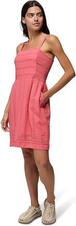 Prana Ocean Hills Dress Womens Dress Guava : LG (Womens 12-14)