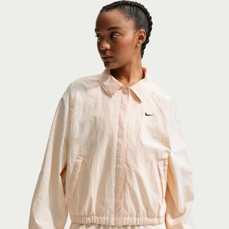 Nike Womens Nike Sportswear Oversized Coaches Jacket in White | IF0212-103