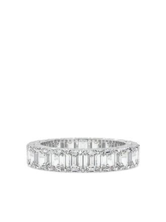 Tilla 14K white gold diamond eternity ring - Silver