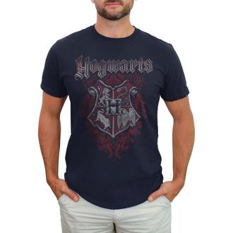 Harry Potter Mens Harry Potter Vintage Artistic Crest Graphic T-Shirt in Navy Blue at Nordstrom, Size Xxx-Large