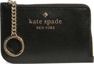 Kate Spade New York cameron medium l-zip card holder in Black at Nordstrom Rack