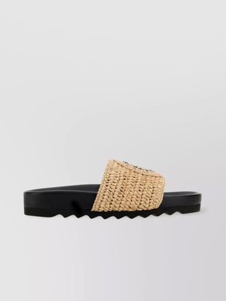 Stella McCartney raffia slides