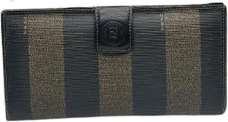 Fendi Pre-owned Vintage Leren Portemonnee - Dames - Vintage Accessoires - Bruin - ONE Size - Leer - Vintage