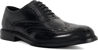 Dune London Mens Solihull - Wing-Tip Brogues - Black Suede - Size UK 11