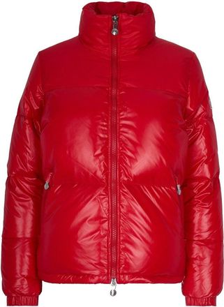 Pyrenex Fitted Glossy Nylon Puffer Jacket With Padded Pockets