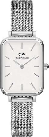 Daniel Wellington Womens DW00100438 Ladies Quadro Sterling Silver 20mm Watch - One Size
