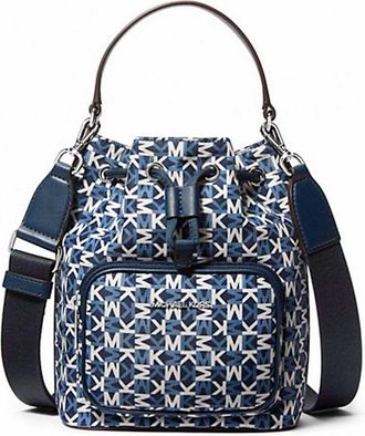 Michael Kors Blue Nylon Backet Womens Bag